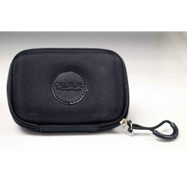 A Rectangular Compact Zipper Case with a zipper on it.