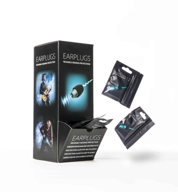 DEC Filtered Foam Earplugs Box Packaging