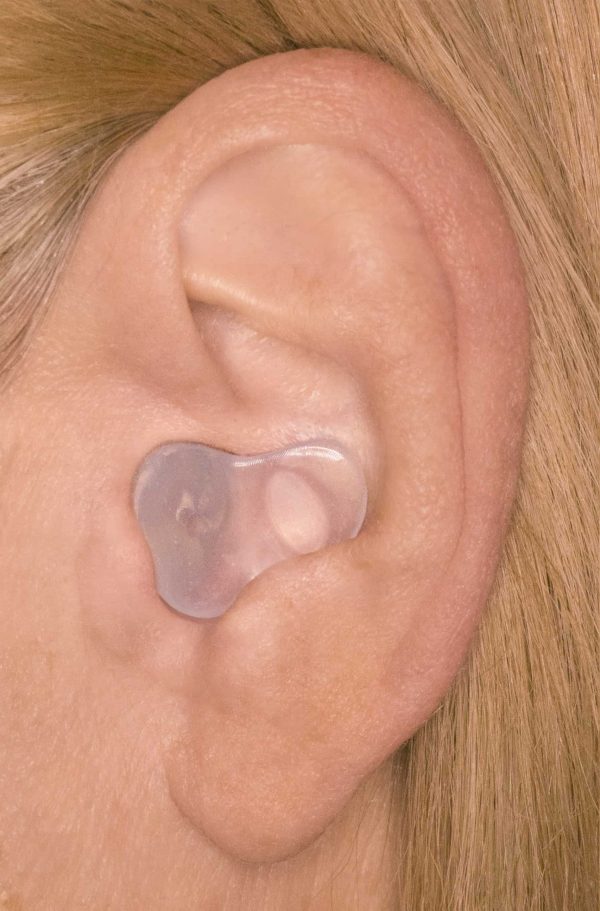 Custom molded Sleep Plugs plus, custom earplugs for sleeping, ear view